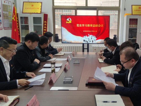 甘肅省演出公司黨支部召開黨史學(xué)習(xí)教育總結(jié)會(huì)議