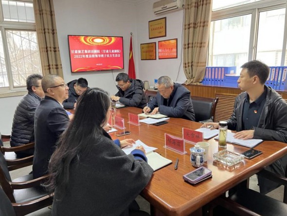 甘肅演藝集團話劇院（甘肅兒童劇院）黨總支召開2022年度縣處級領導班子民主生活會